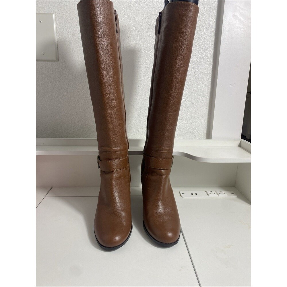 Cole Haan 'Hinckley Boot II' Knee High Sequoia Brown Leather Size 6.5 w01146
